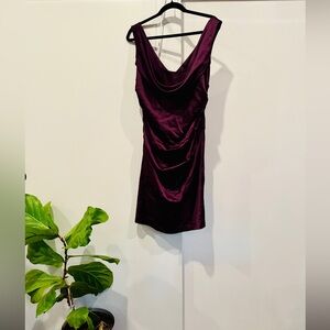 David’s Bridal satin mini
Size 14